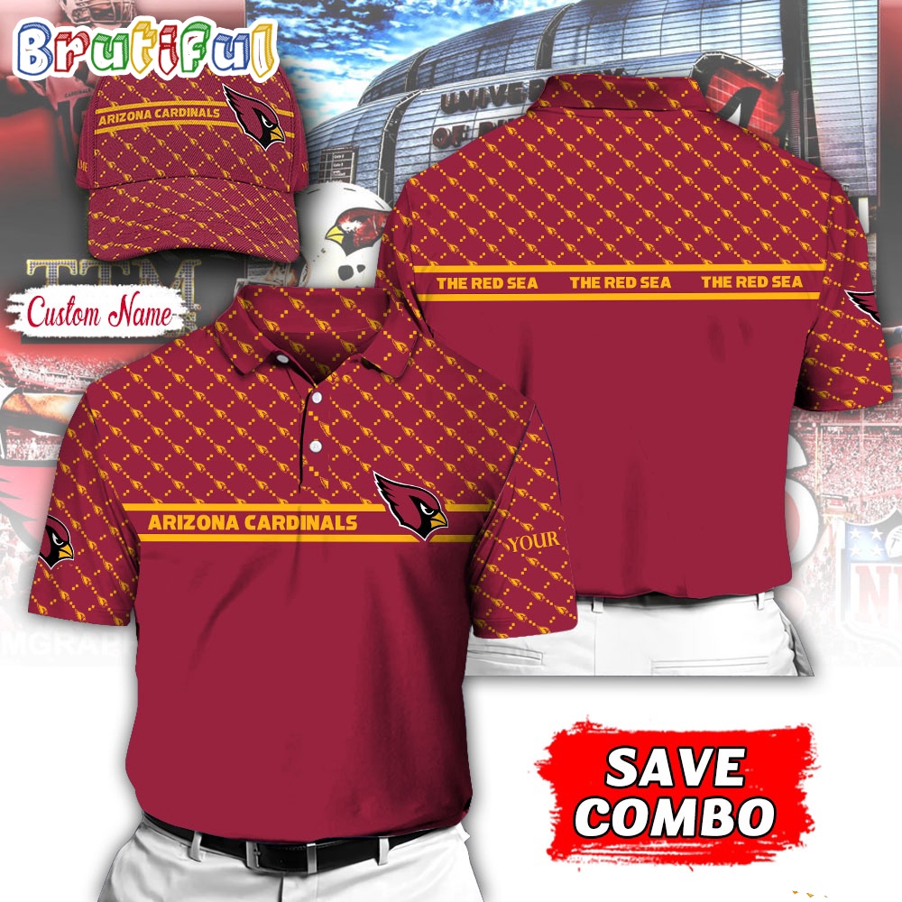 NFL Arizona Cardinals Polo Shirt, Custom Football Polo Shirt And Cap