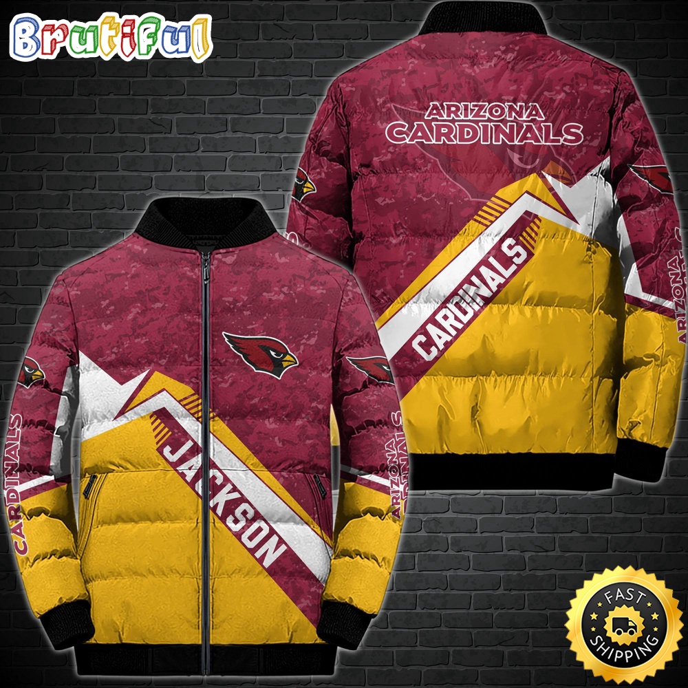 NFL Arizona Cardinals Puffer Jacket Customized Sport Down Jacket