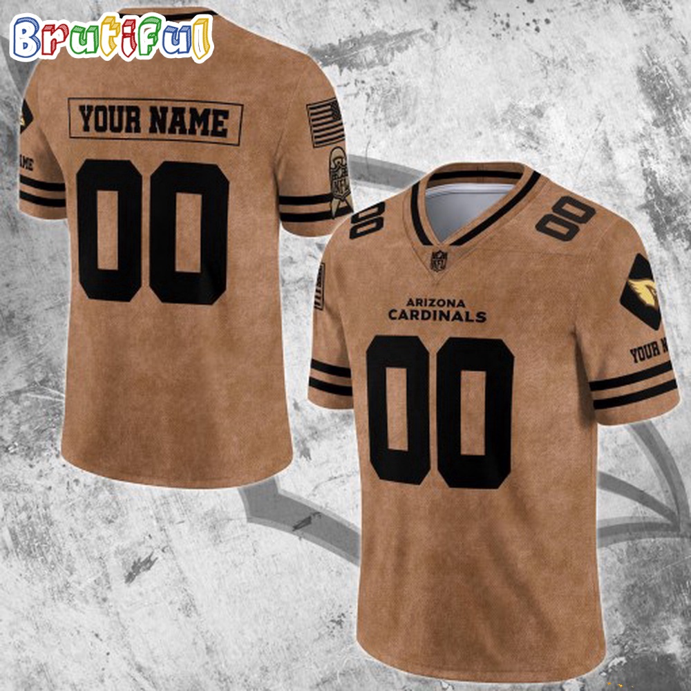 NFL Arizona Cardinals Special American Flag Veterans Football Jersey