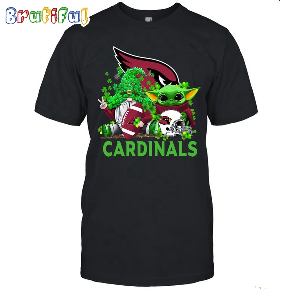 NFL Arizona Cardinals St Patrick's Day T-Shirt Special Gomes Baby Yoda St Patricks Day Shirt