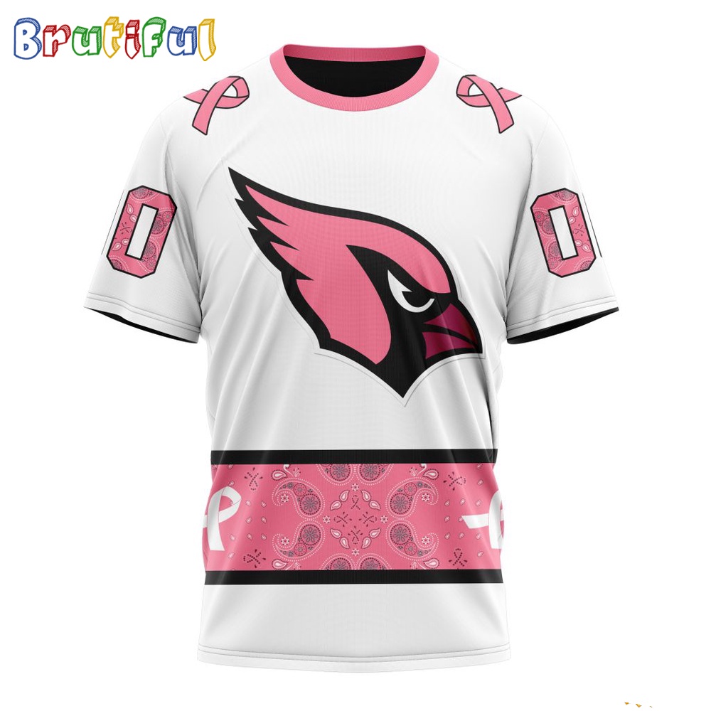 NFL Arizona Cardinals T-Shirt Special Pink Design Fight Breast Cancer