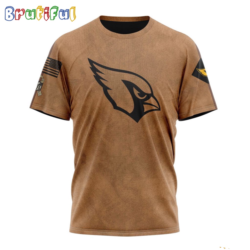 NFL Arizona Cardinals T-Shirt Special Salute To Service For Veterans Day Full Printed T-Shirt