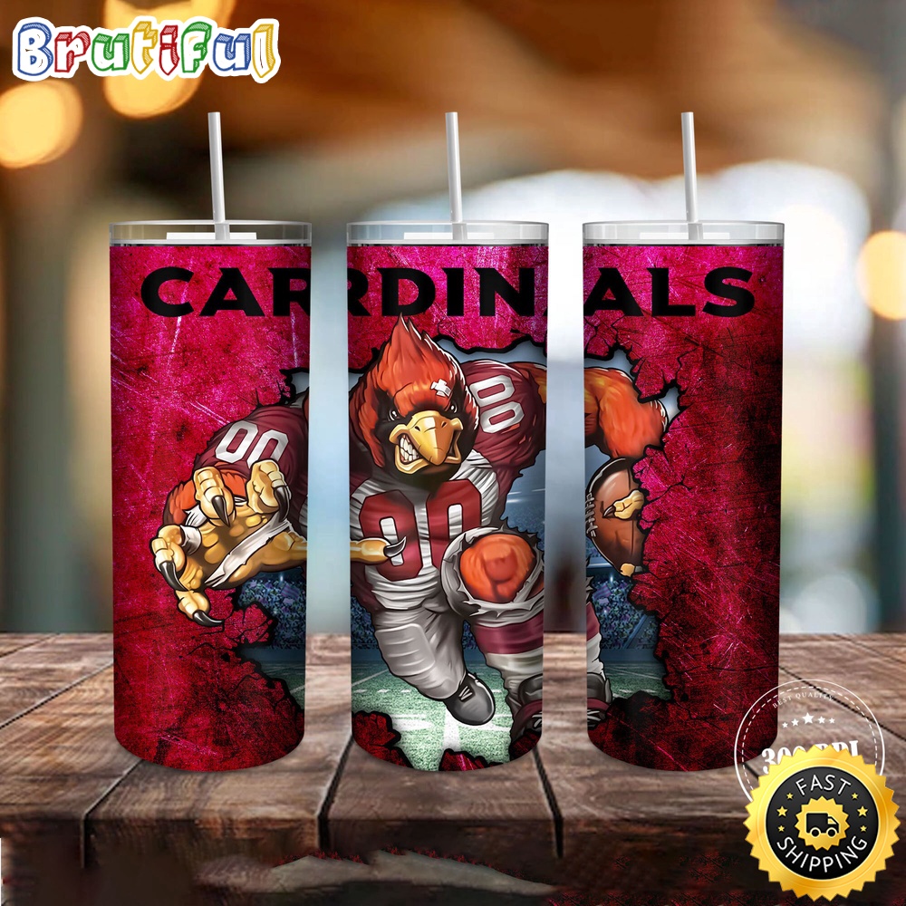 NFL Arizona Cardinals Tumbler Mascot Skinny Tumbler