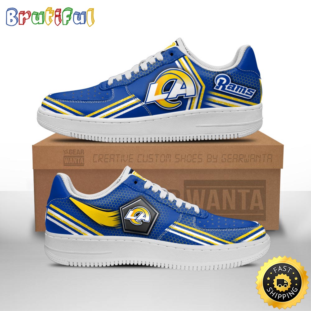 NFL Los Angeles Rams Air Force 1 Shoes Air Sneakers For Fans
