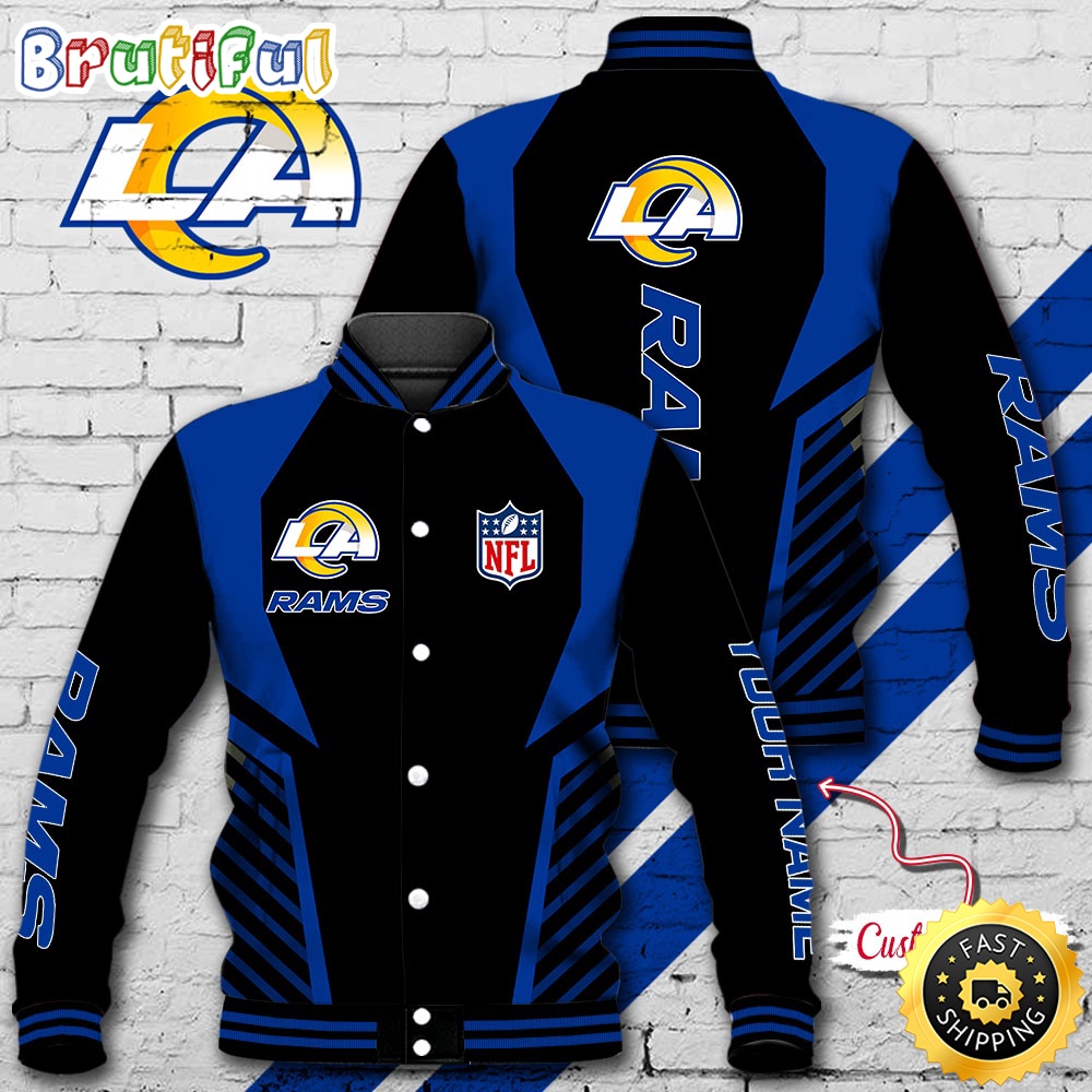 NFL Los Angeles Rams Baseball Jacket Football Sports Jacket