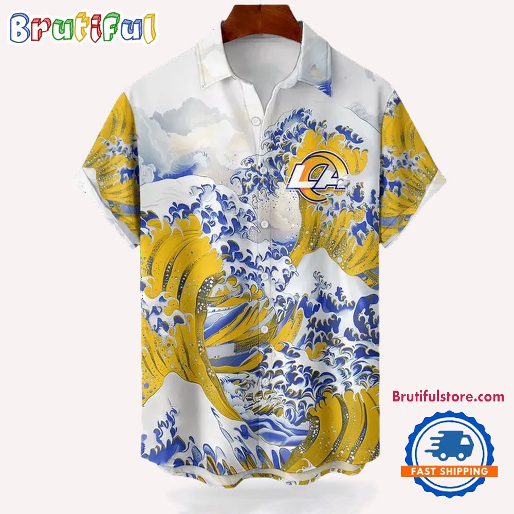NFL Los Angeles Rams Football Special Great Wave Hawaiian Shirt