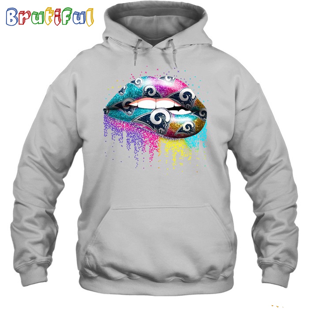 NFL Los Angeles Rams Lips Hoodie Unisex Football T-Shirt Hoodie