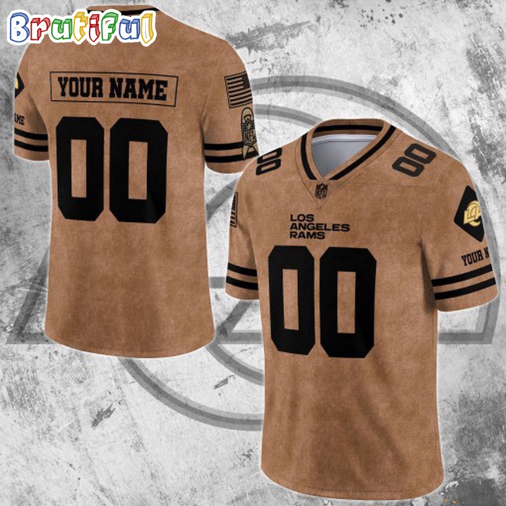 NFL Los Angeles Rams Special American Flag Veterans Football Jersey