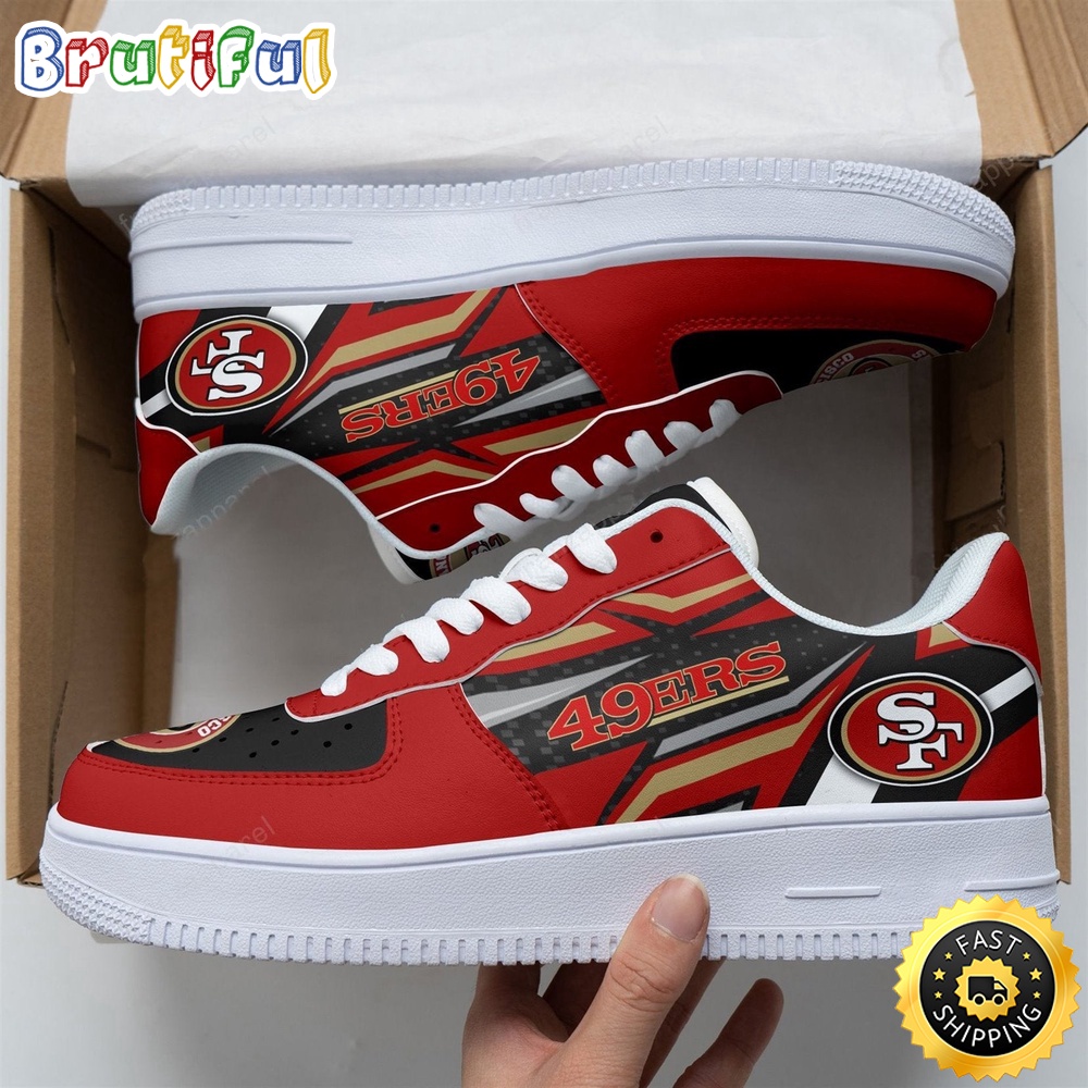 NFL San Francisco 49ers Air Force 1 Shoes Football Sports Shoes