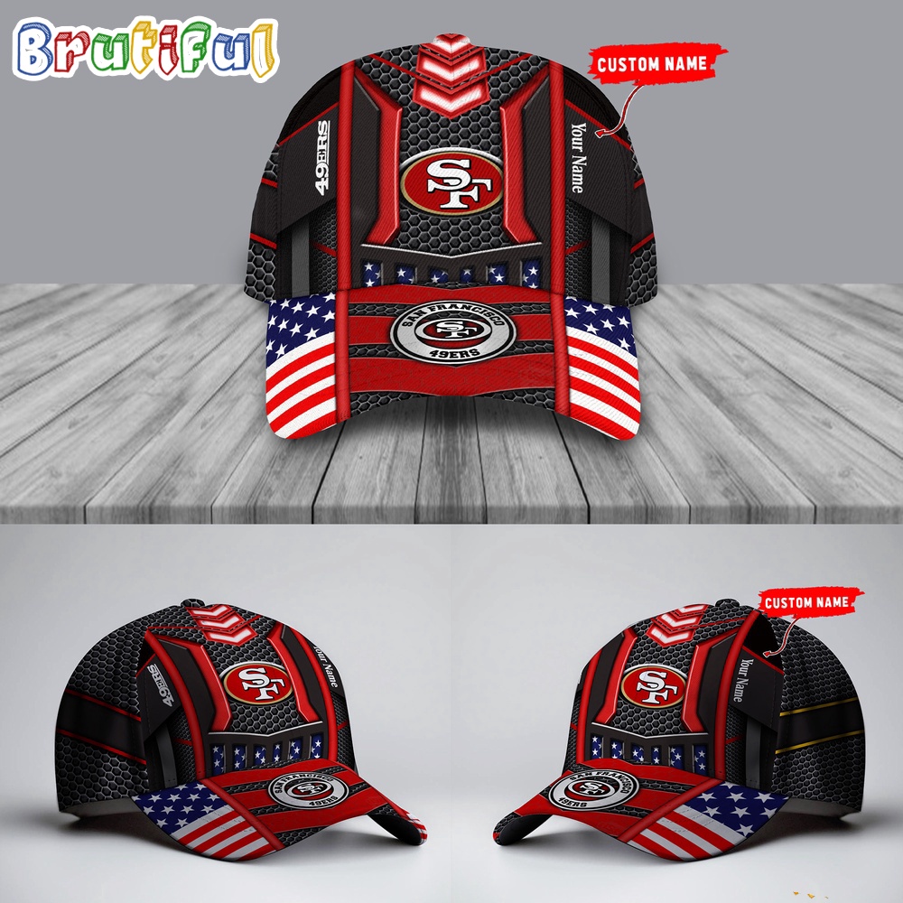 NFL San Francisco 49ers America Flag Cap, America Flag Football Cap