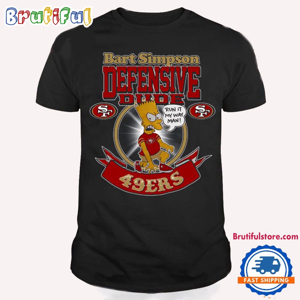 NFL San Francisco 49ers Bart Simpson Defensive Dude T Shirt