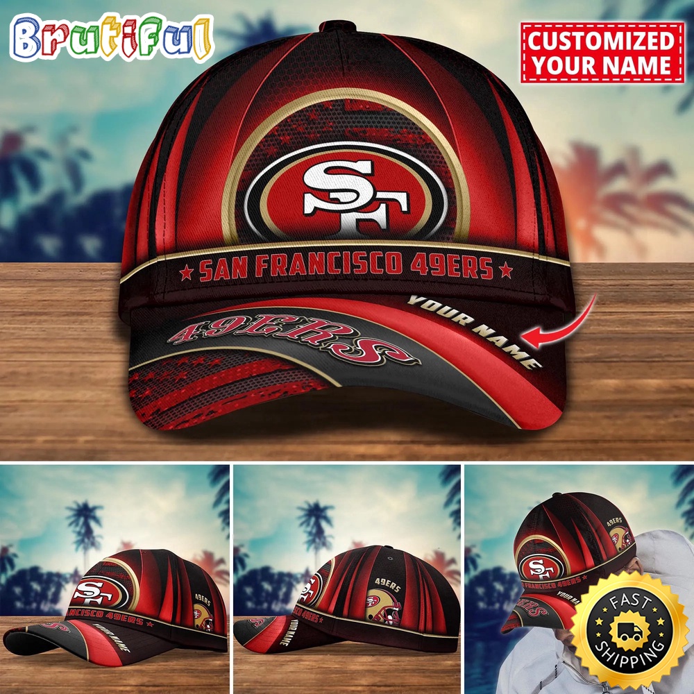 NFL San Francisco 49ers Baseball Cap Custom Football Cap For Fans