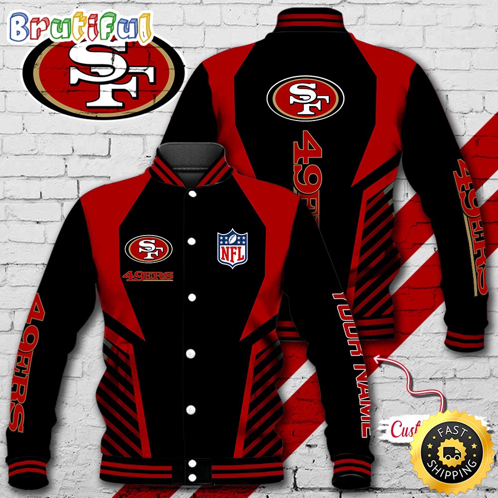 NFL San Francisco 49ers Baseball Jacket Football Sports Jacket