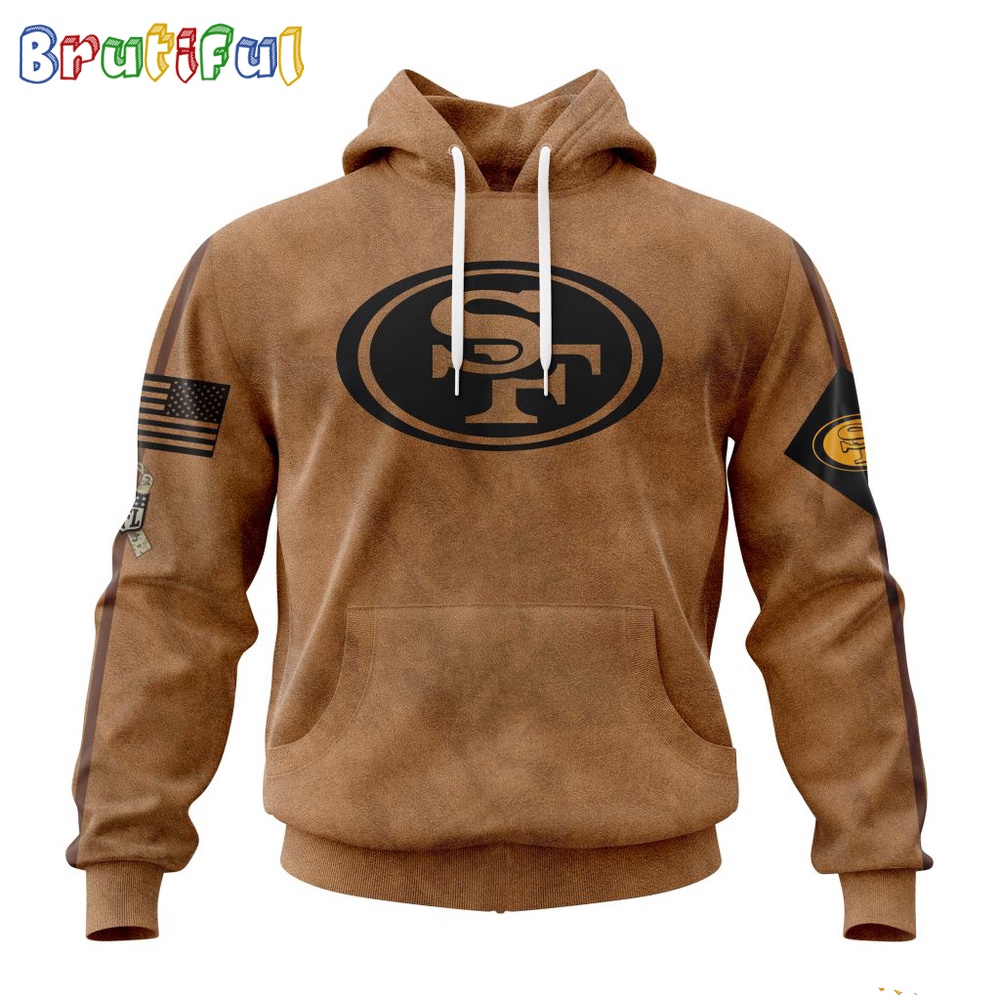 NFL San Francisco 49ers Hoodie Special Salute To Service For Veterans Day Full Printed Hoodie