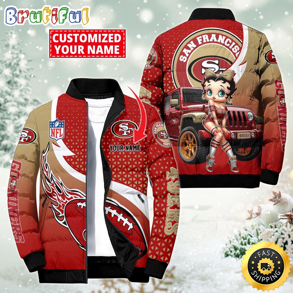 NFL San Francisco 49ers Puffer Jacket Betty Boop Custom Jacket