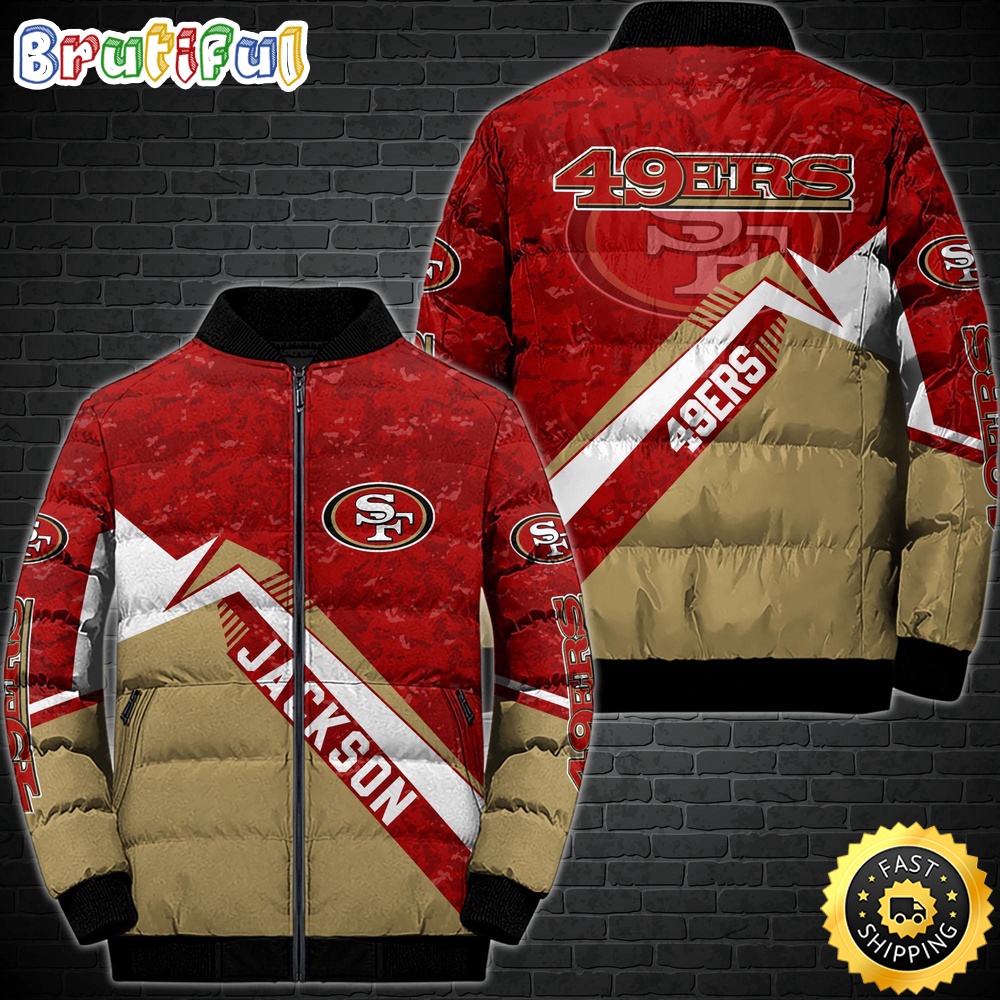 NFL San Francisco 49ers Puffer Jacket Customized Sport Down Jacket