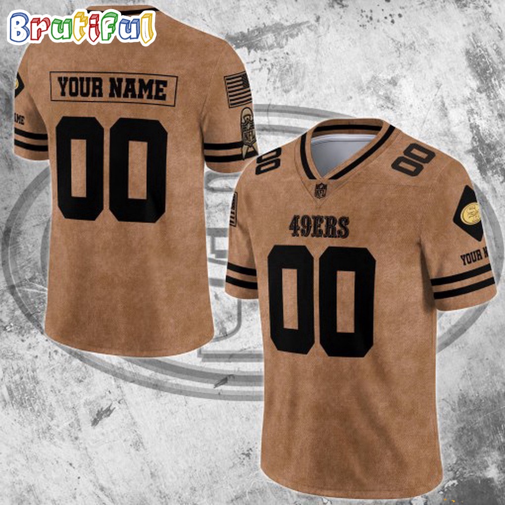 NFL San Francisco 49ers Special American Flag Veterans Football Jersey