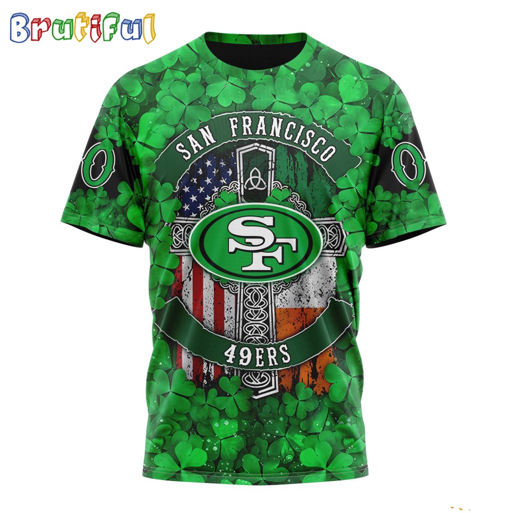 NFL San Francisco 49ers T-Shirt Special Design 3D T-Shirt St Patrick Day
