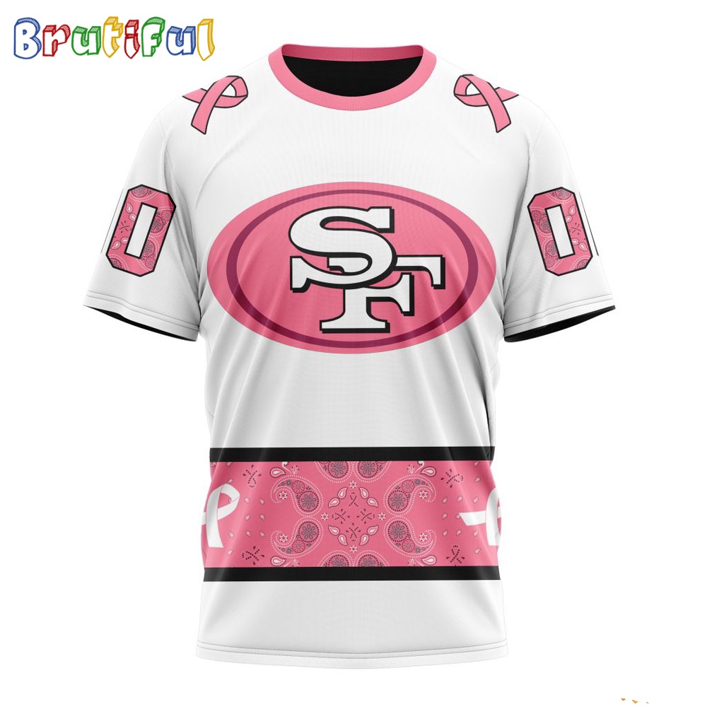 NFL San Francisco 49ers T-Shirt Special Pink Design Fight Breast Cancer