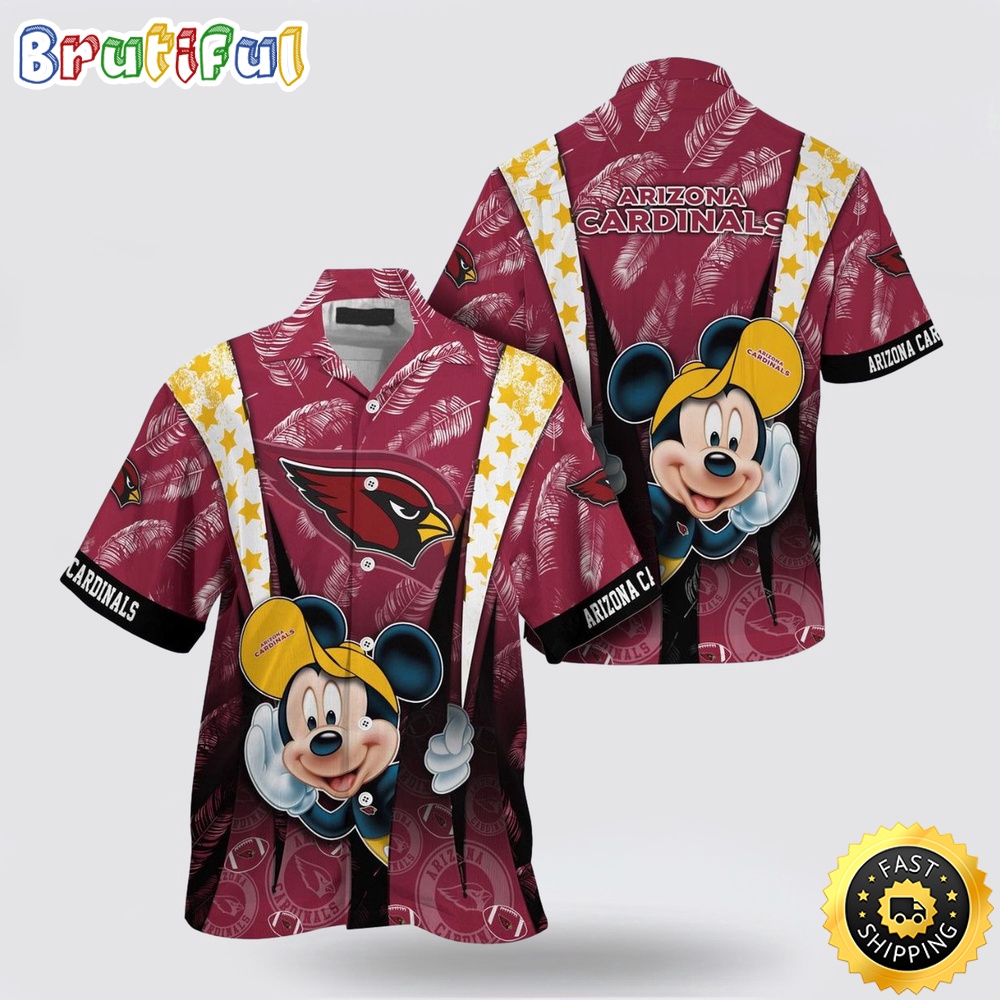 NFL Arizona Cardinals Hawaiian Shirt Mickey Mouse Ball