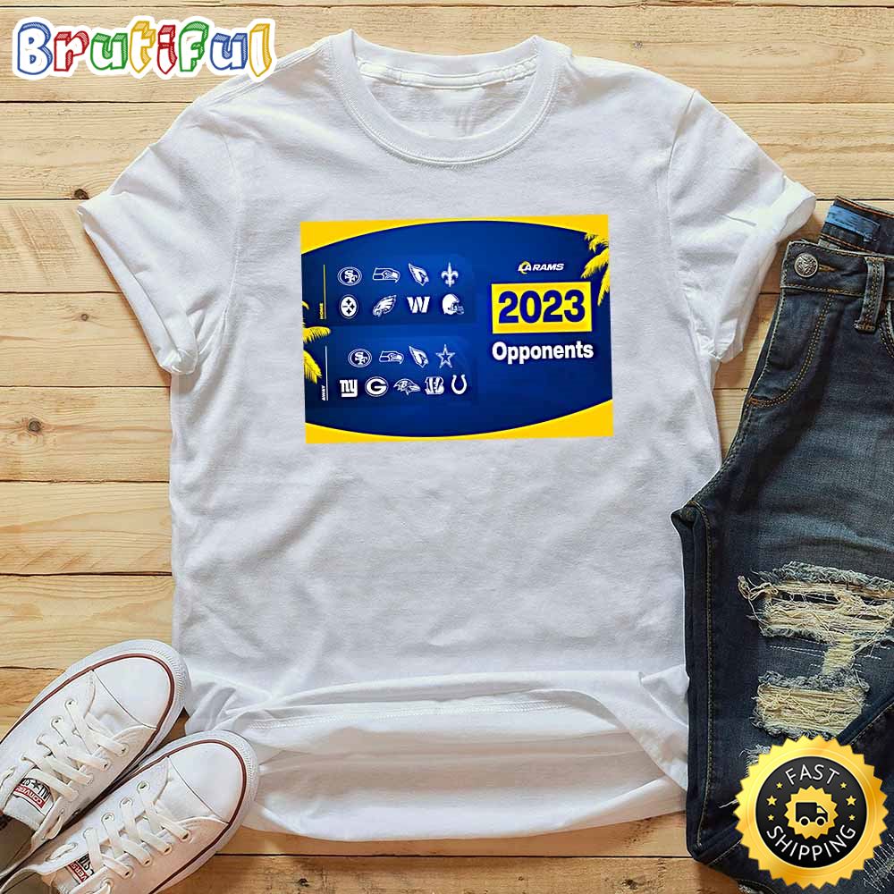 Nfl Los Angeles Rams 2023 Regular Season Opponents Black