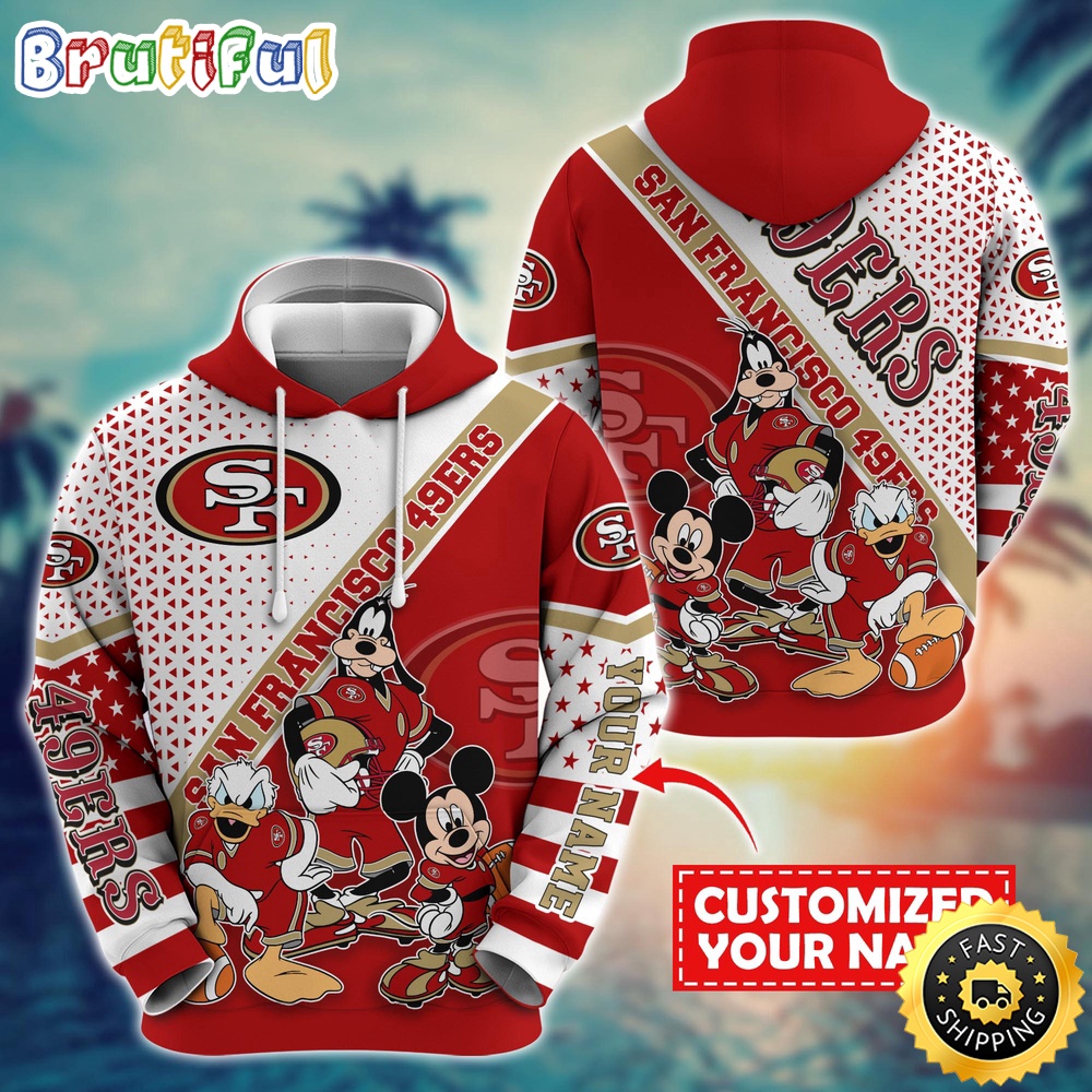 Personalized NFL San Francisco 49ers Hoodie Character Cartoon Movie Unisex Hoodie