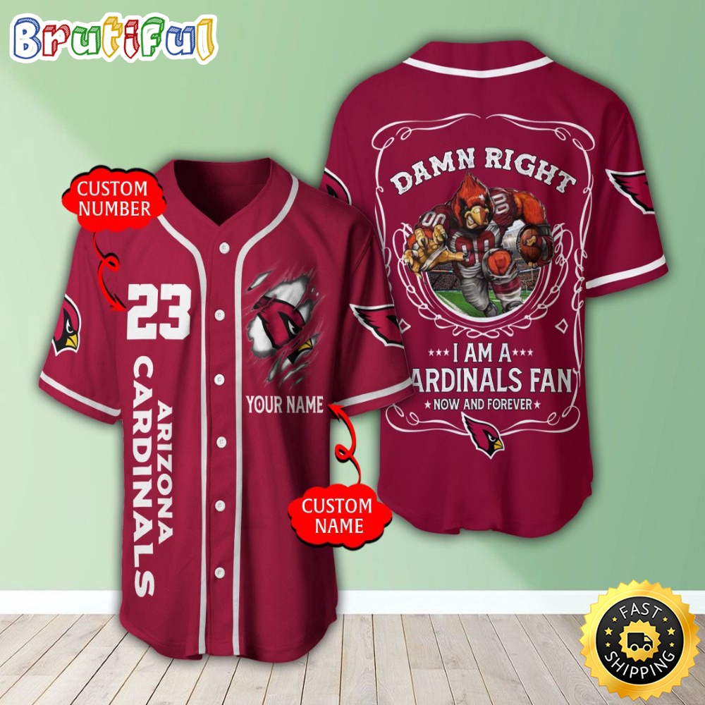 Personalized NFL Arizona Cardinals Baseball Jersey Tradition in Jerseys
