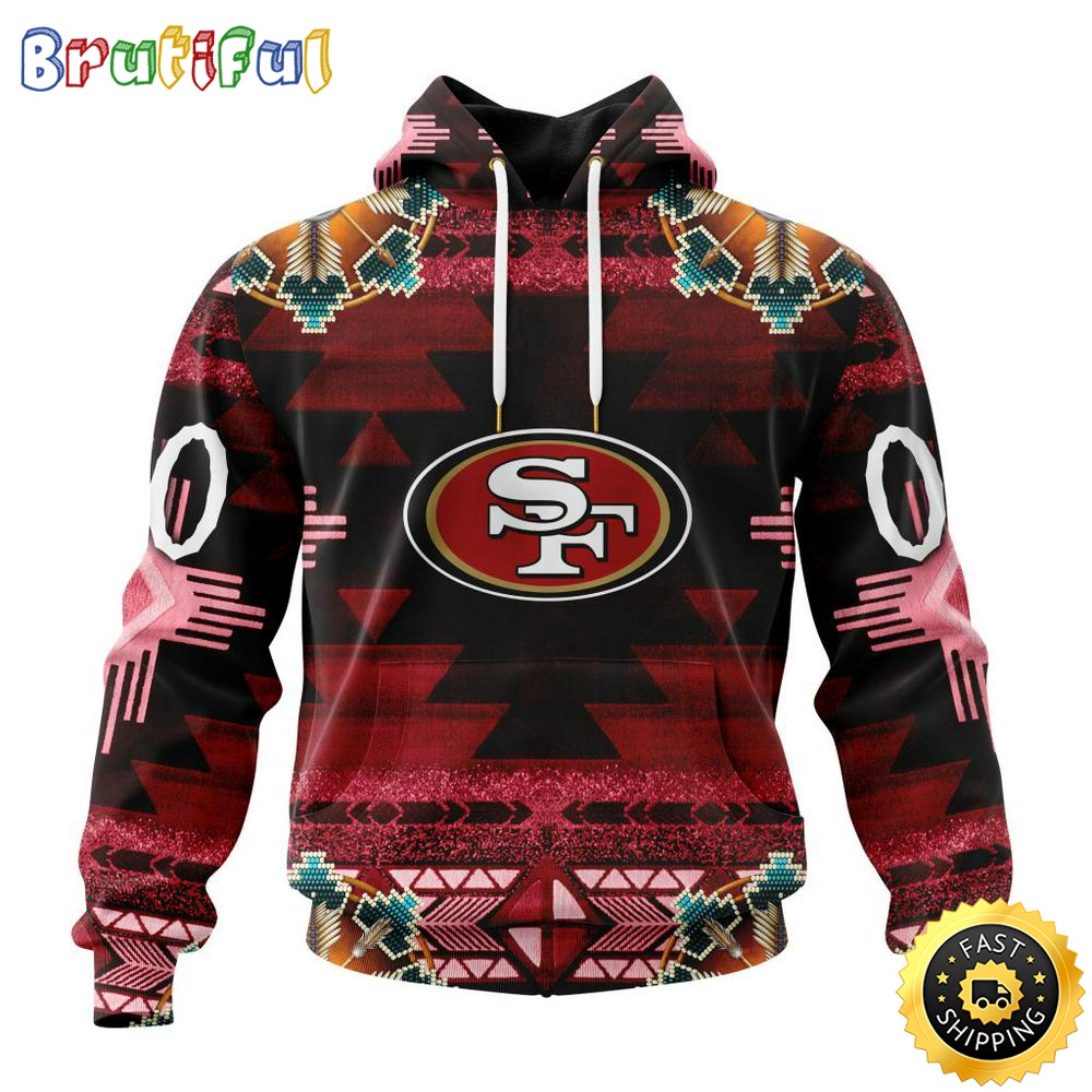 Personalized NFL San Francisco 49ers Hoodie Special Native Costume Design 3D Hoodie Unisex Hoodie