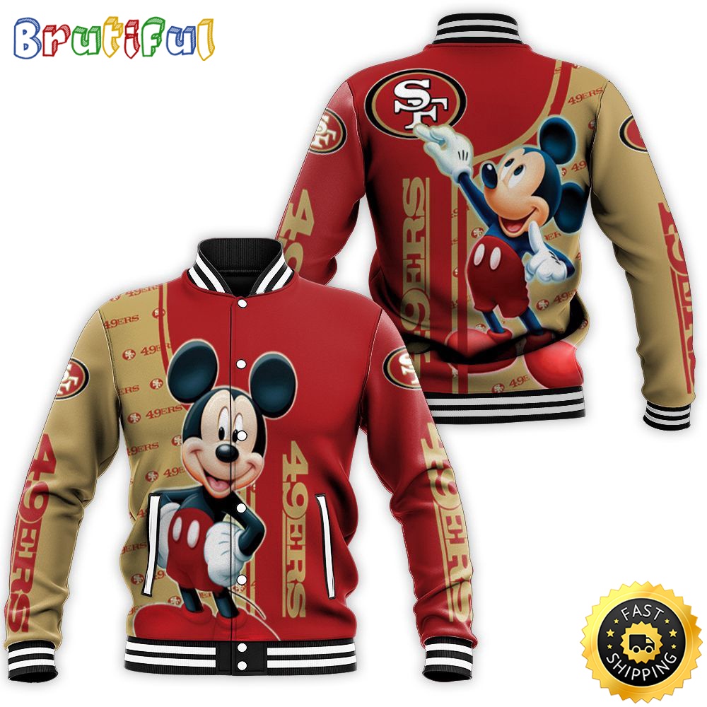 San Francisco 49ers Baseball Jacket Team Spirit Tops