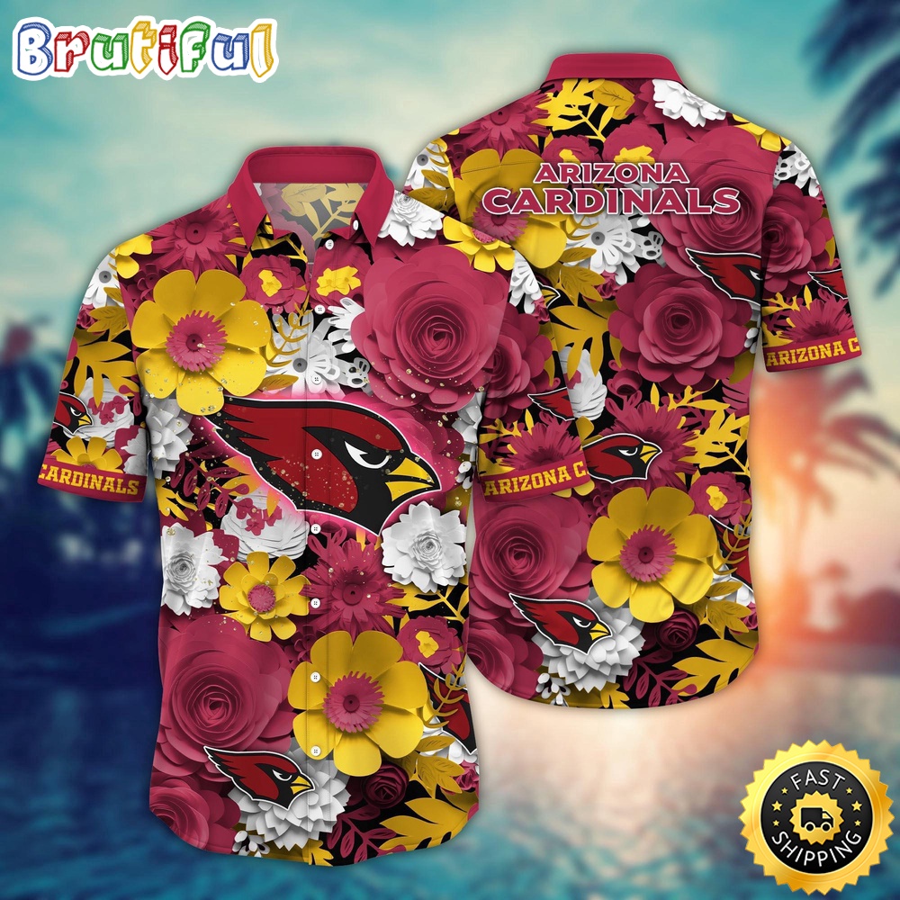 Arizona Cardinals Hawaii Shirt  Flower Colorful Coastal Wear