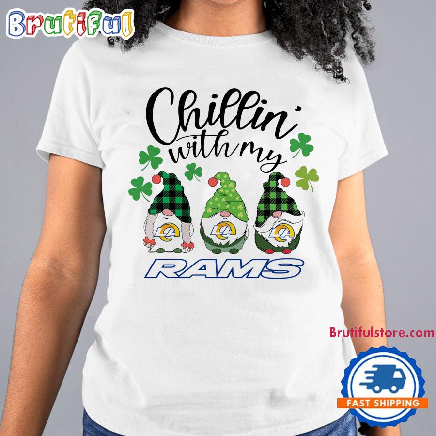 Chillin With My Los Angeles Rams Gnomes St. Patricks Day New T Shirt