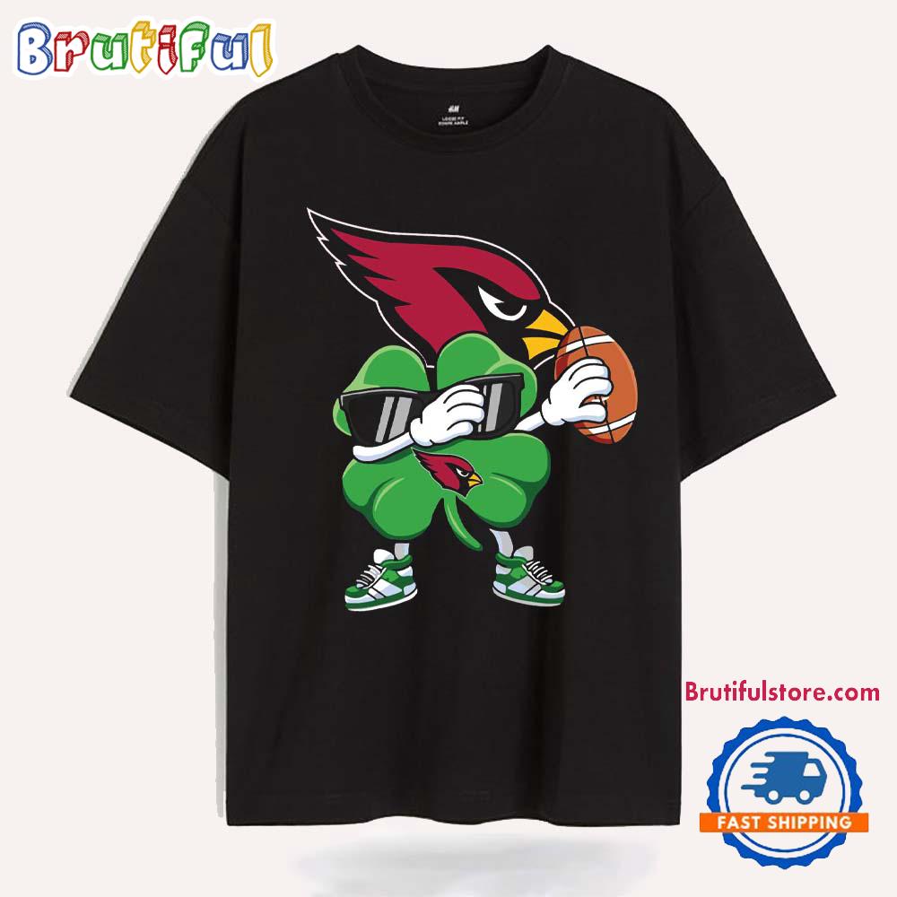Dabbing Shamrock St Patricks Day Arizona Cardinals NFL 2025 T Shirt