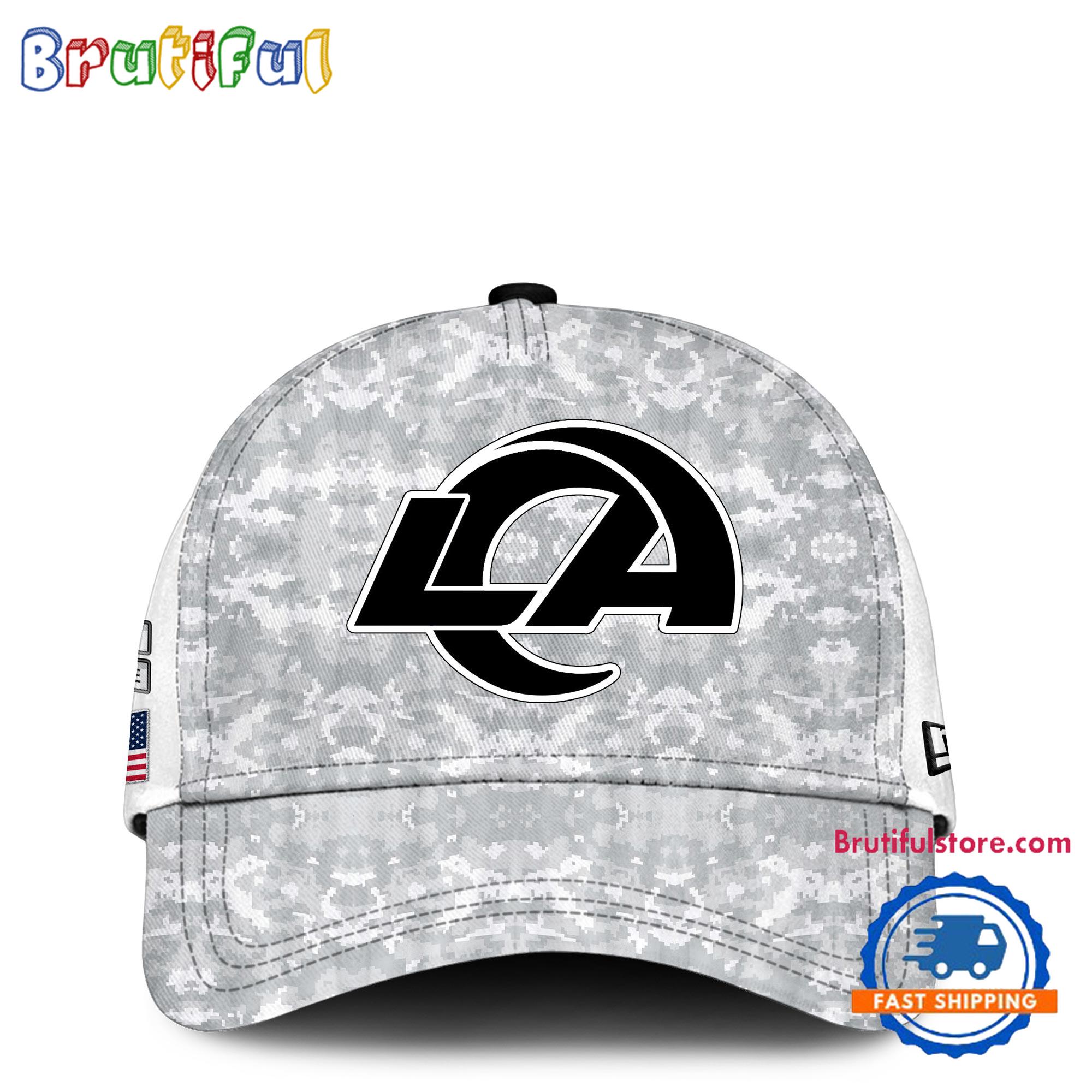Los Angeles Rams Camo 2024 Salute to Service Club Veterans Limited Baseball Cap