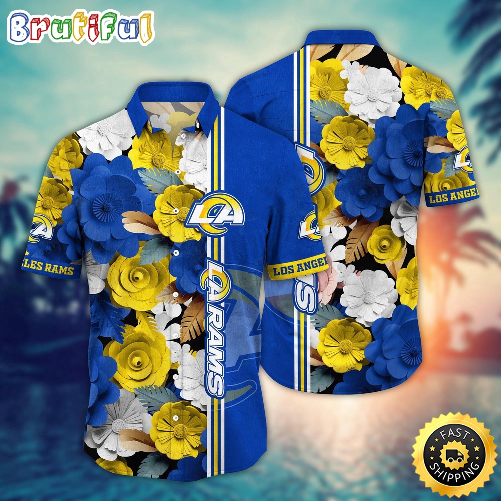 Los Angeles Rams Hawaii Shirt  Flower Laid Back Hawaiian Charm