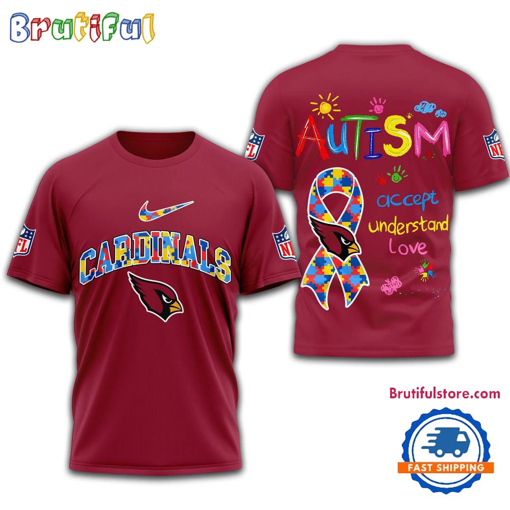NFL Arizona Cardinals 2025 Autism Awareness 3D Shirt