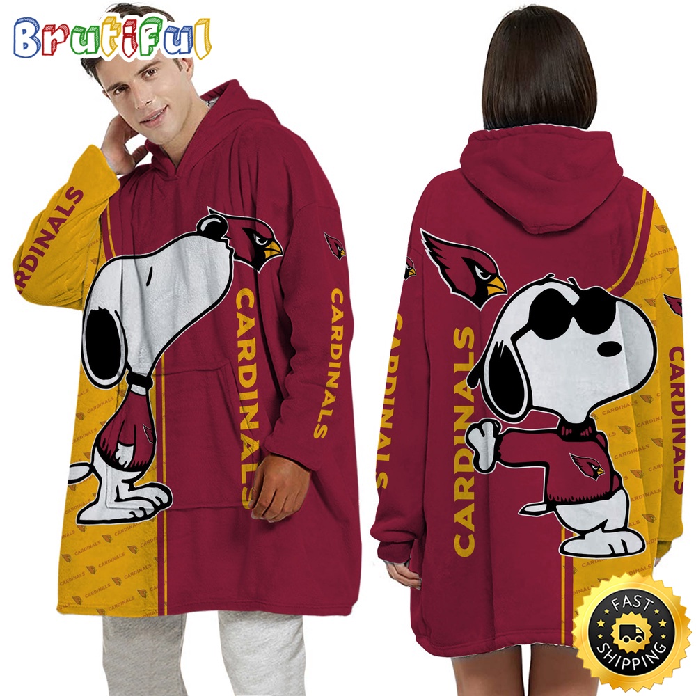 NFL Arizona Cardinals Blanket Hoodie For Fans Unisex Hoodie