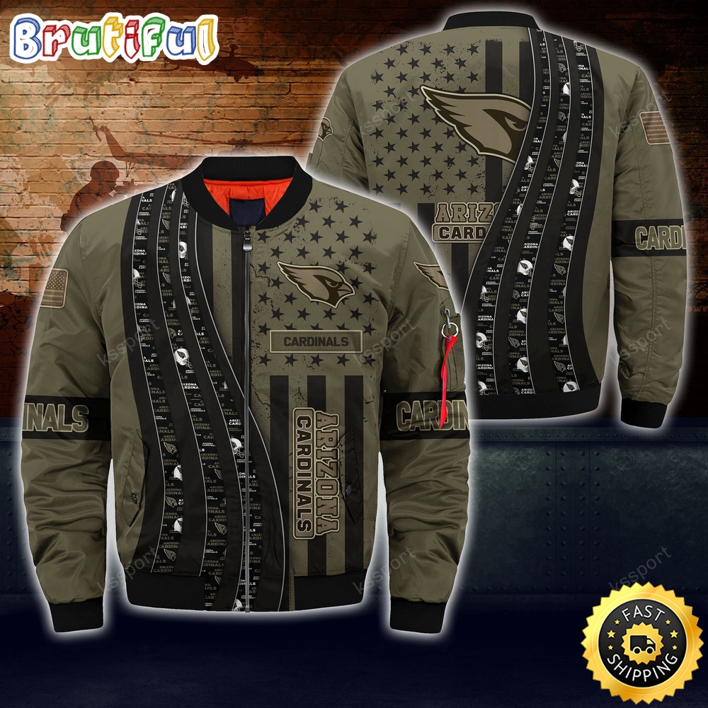NFL Arizona Cardinals Bomber Jacket Camo For Fans