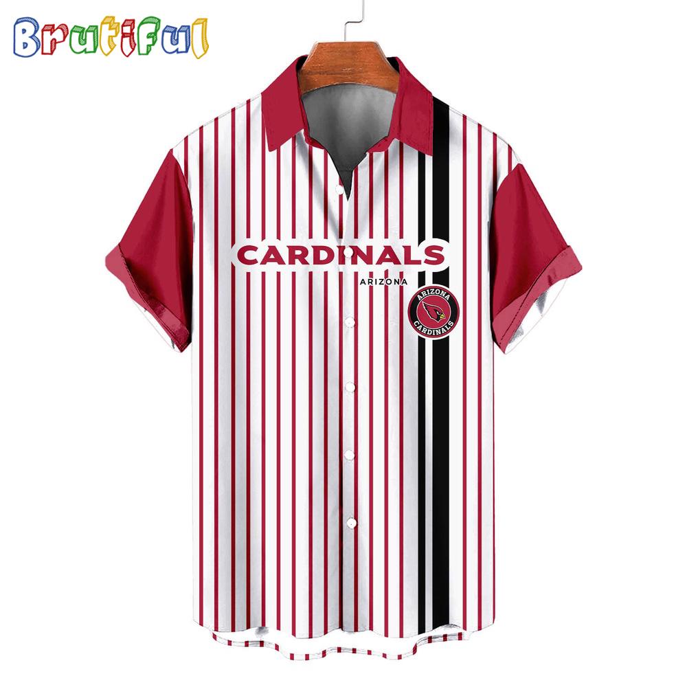 NFL Arizona Cardinals Classic Retro Mascot Line Summer Beach Hawaiian Shirt