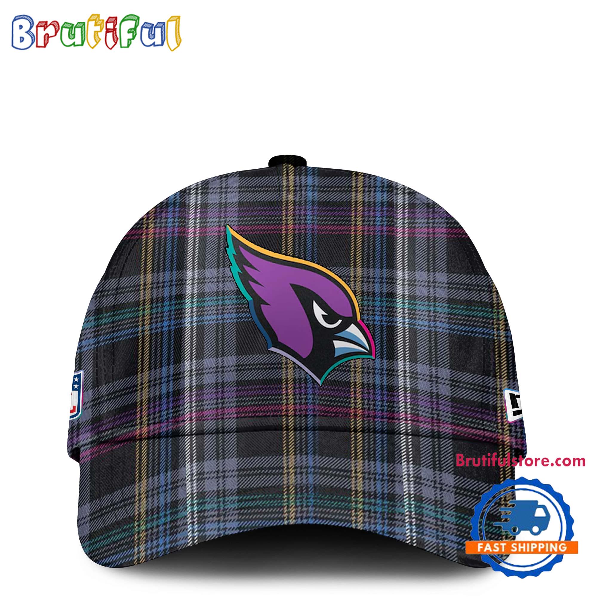 NFL Arizona Cardinals Football Crucial Catch Intercept Cancer Design New Cap Hats