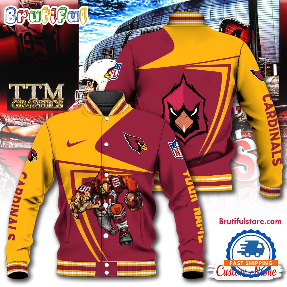 NFL Arizona Cardinals Football Mascot Limited New Design Baseball Jacket