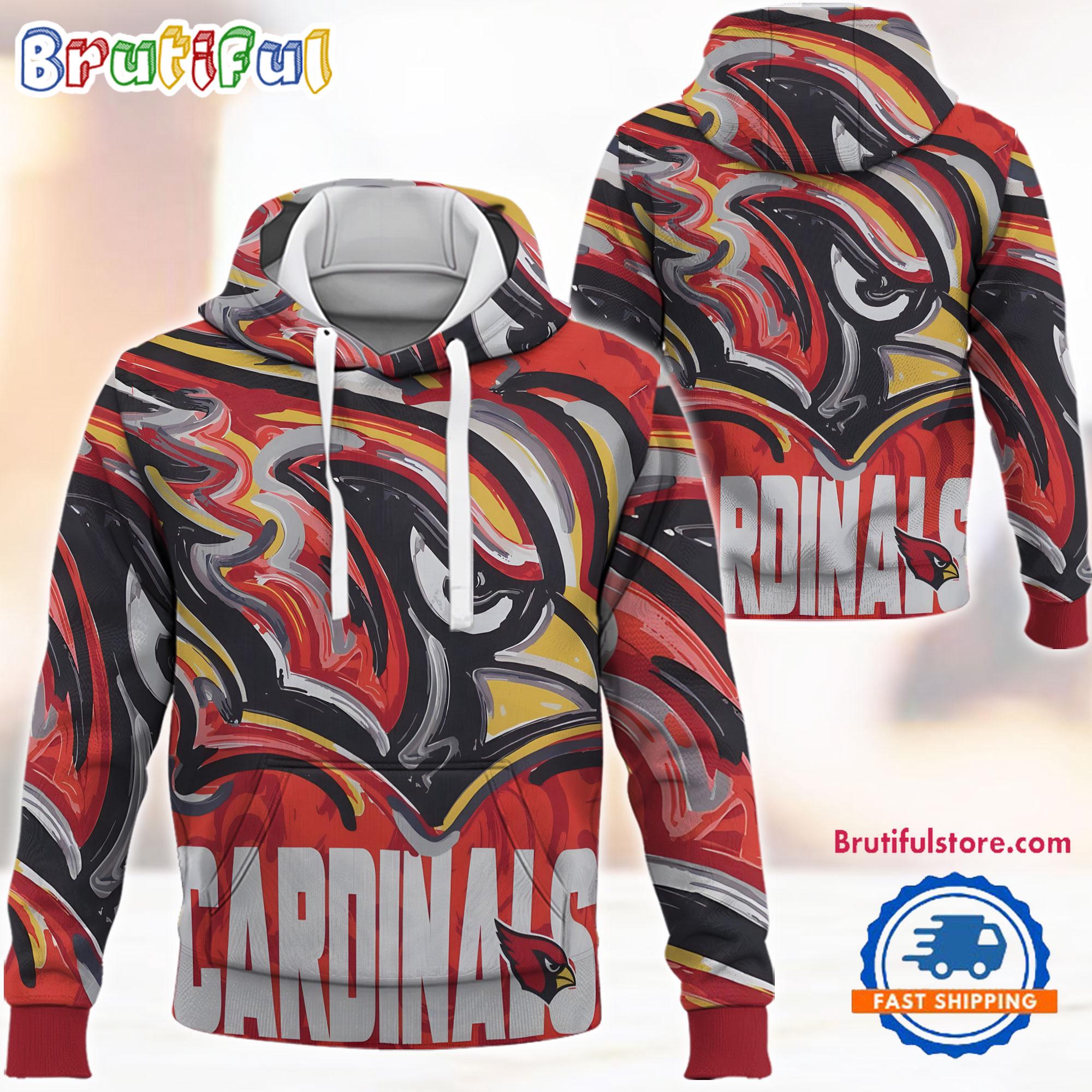 NFL Arizona Cardinals Football Team 2024 Season Art Print New Hoodie, T Shirt, Sweatshirt