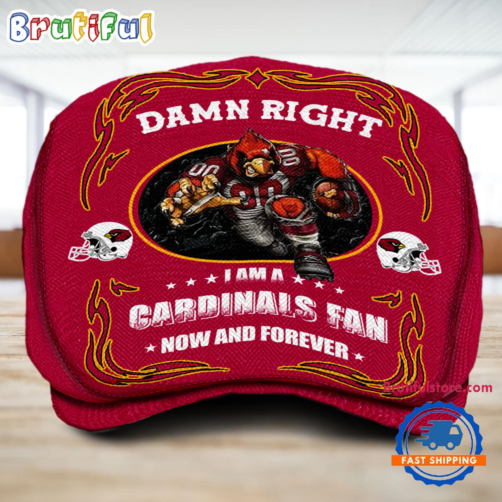 NFL Arizona Cardinals Mascot Football Fans Custom Jeff Cap