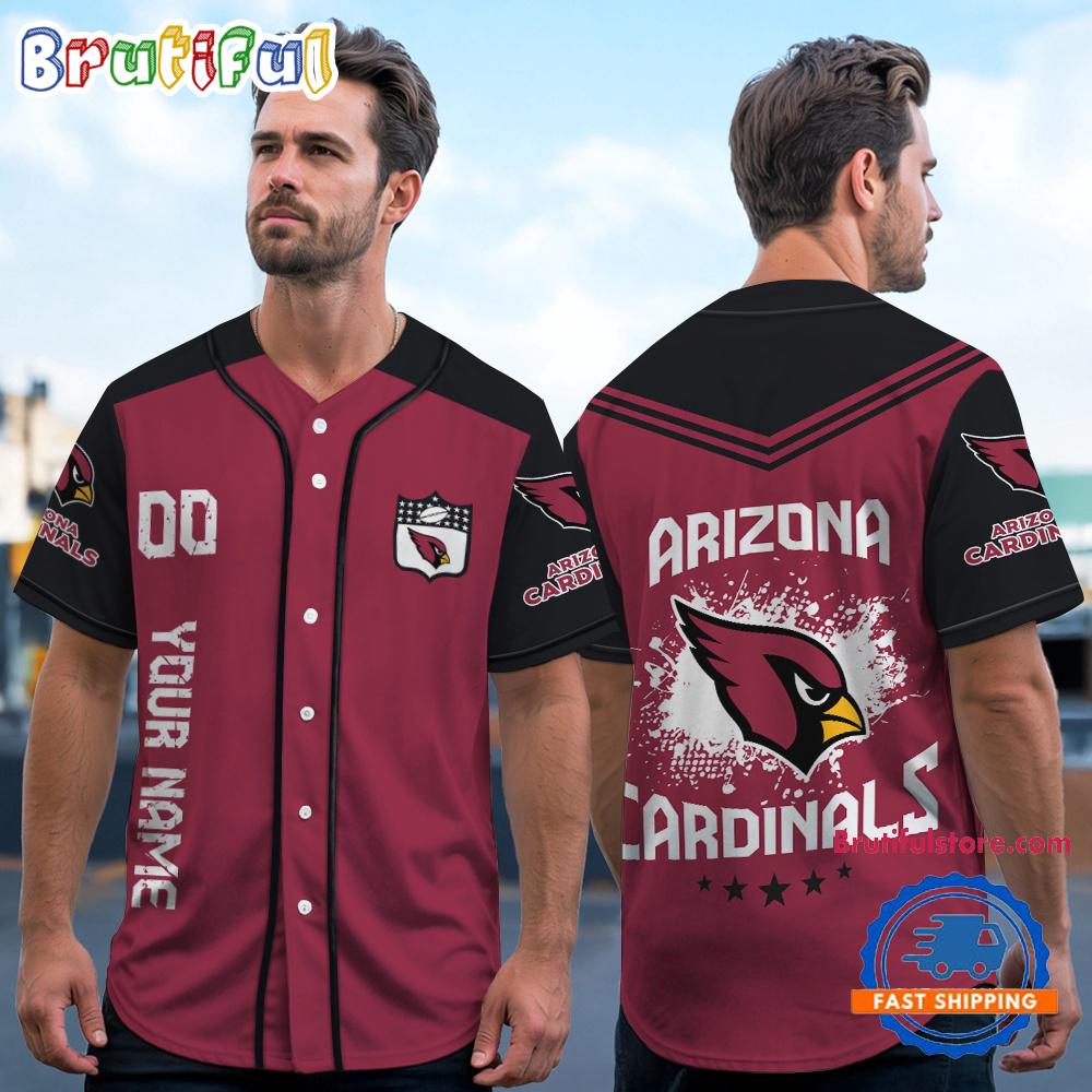 NFL Arizona Cardinals Personalized Baseball Jersey
