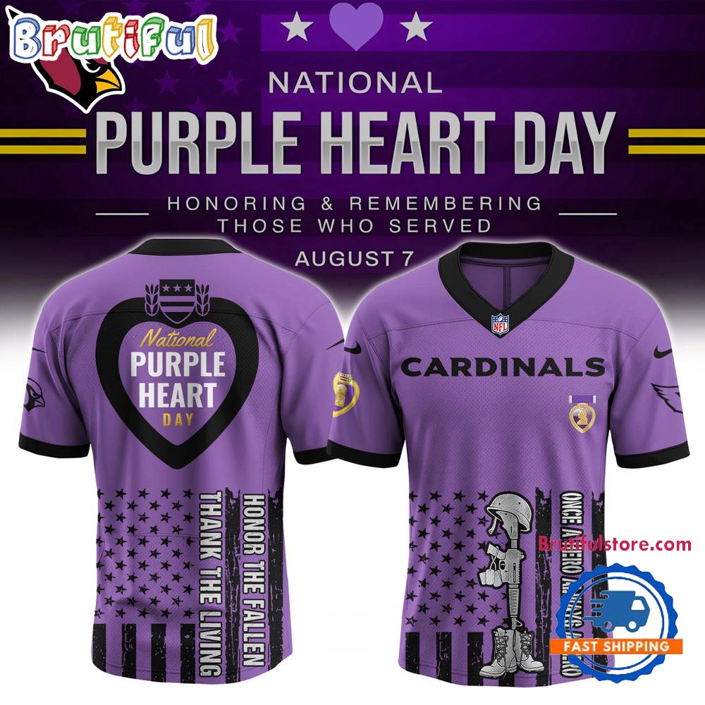 NFL Arizona Cardinals Purple Heart Day Limited Edition Football Jersey