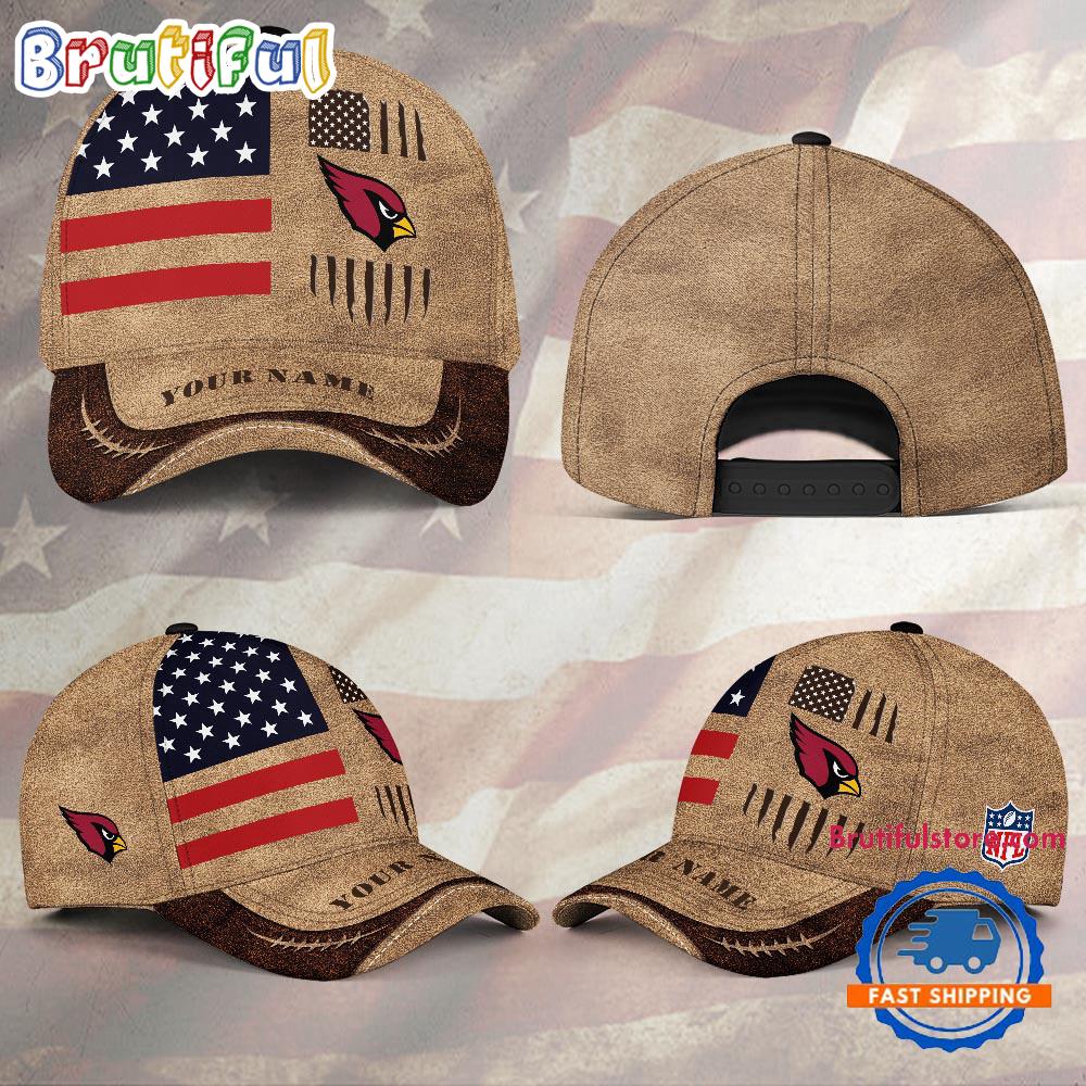 NFL Arizona Cardinals x American Flag Custom Baseball Cap