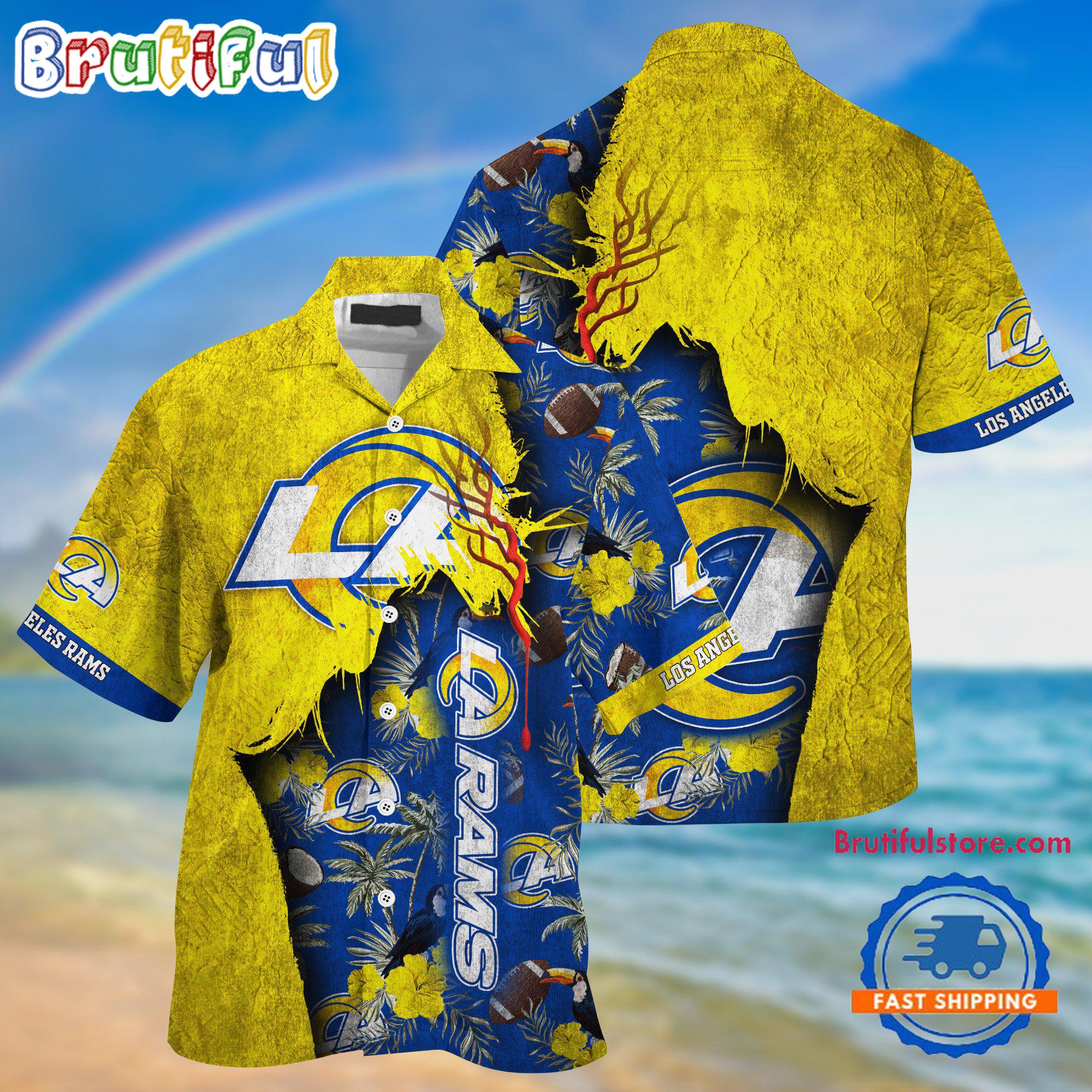 NFL Los Angeles Rams Football Team Summer God Hawaii Shirt