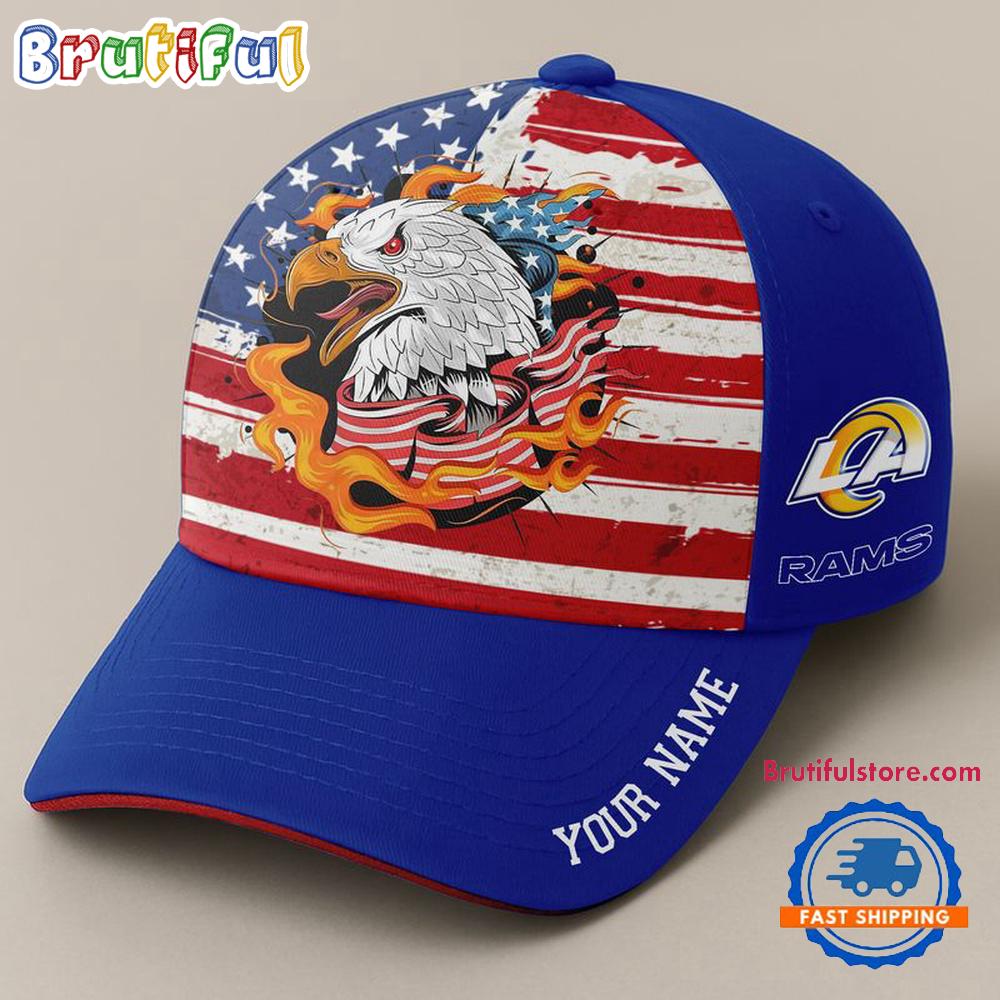 NFL Los Angeles Rams Independence Day Classic Cap, Football Happy 4th of July Cap Hats