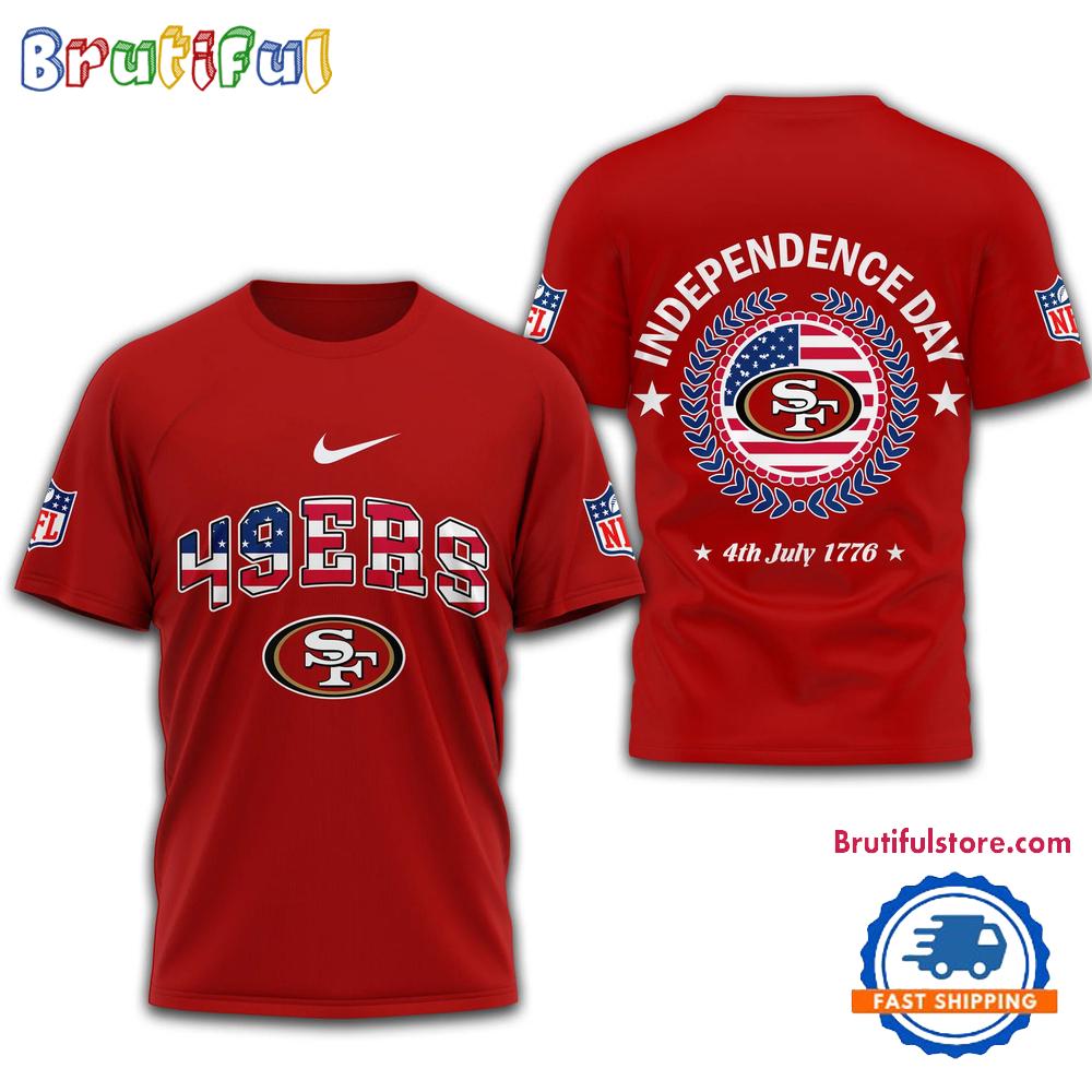 NFL San Francisco 49ers 2025 Independence Day All Over Print Shirt