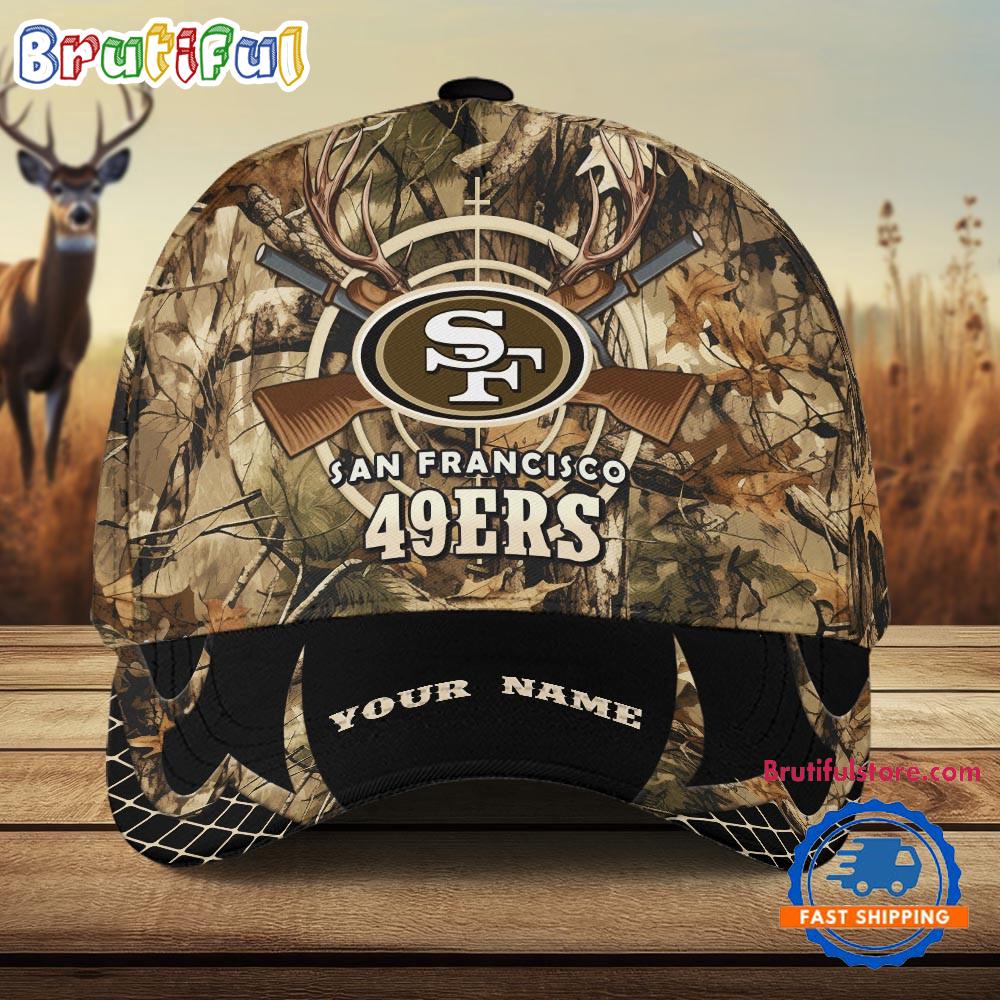 NFL San Francisco 49ers Camo Hunting Cap, Football Team Camo Hunting Hats
