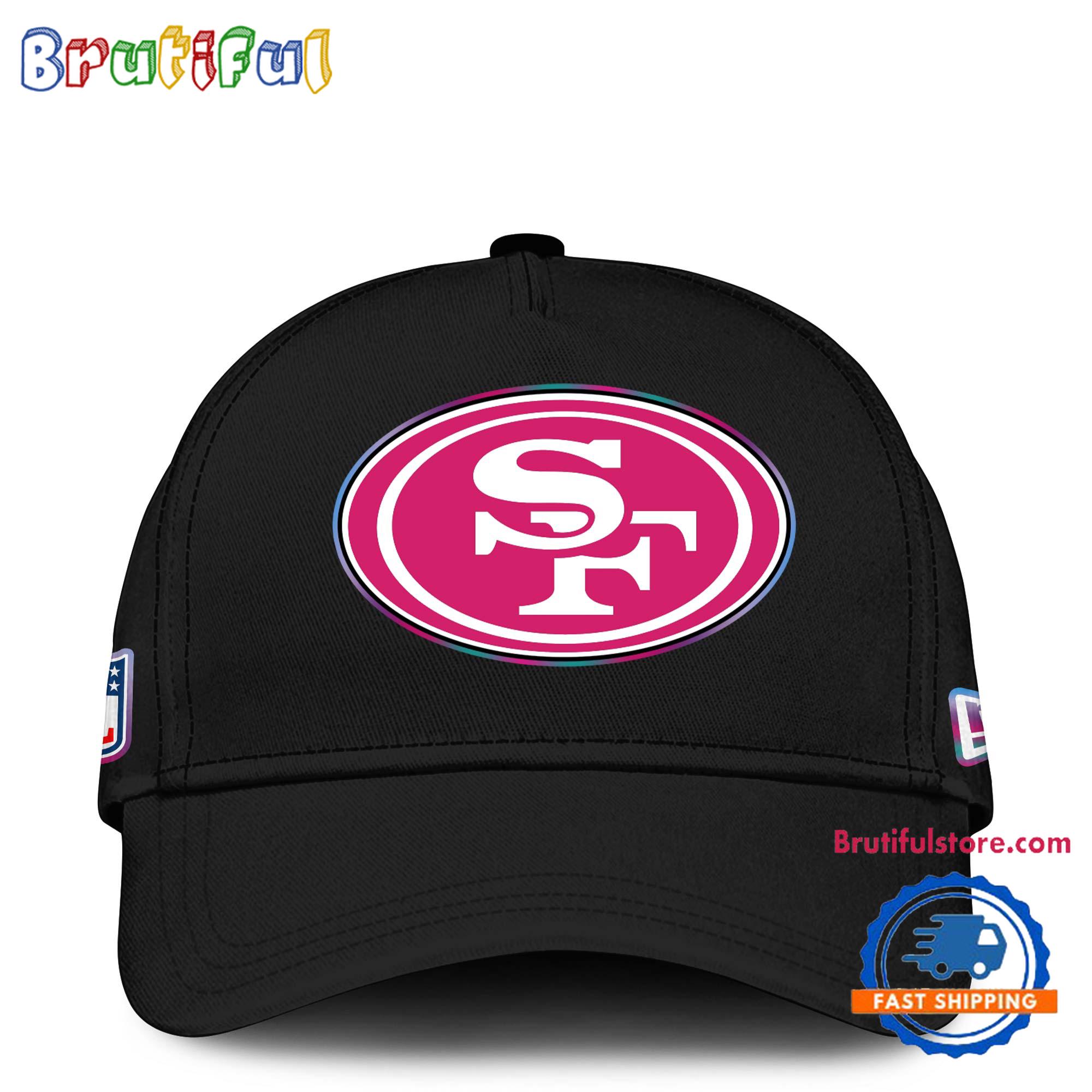 NFL San Francisco 49ers Crucial Catch Pink Breast Cancer Awareness New Football Cap Hats